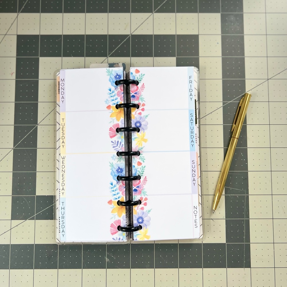 Skinny mini Happy Planner weekly Inserts